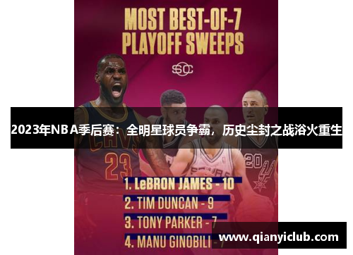 2023年NBA季后赛：全明星球员争霸，历史尘封之战浴火重生